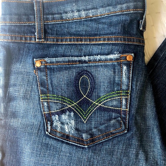 Plastic Brand ~ Flare Leg Jeans - Picture 2 of 14